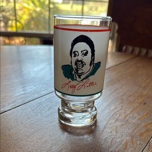 Vintage Glass with Red Accent